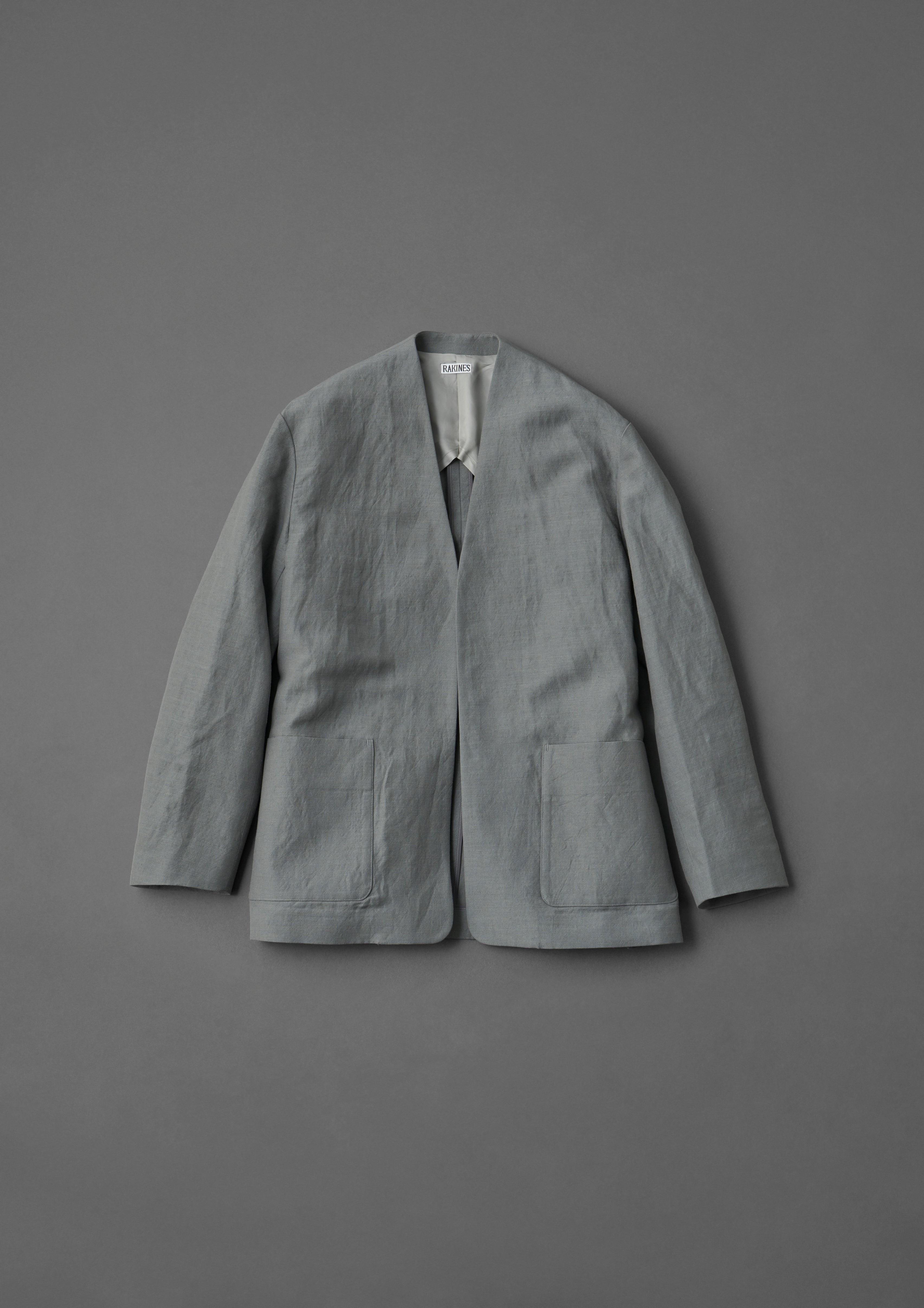 Wool linen washer - Dennis (Steel)