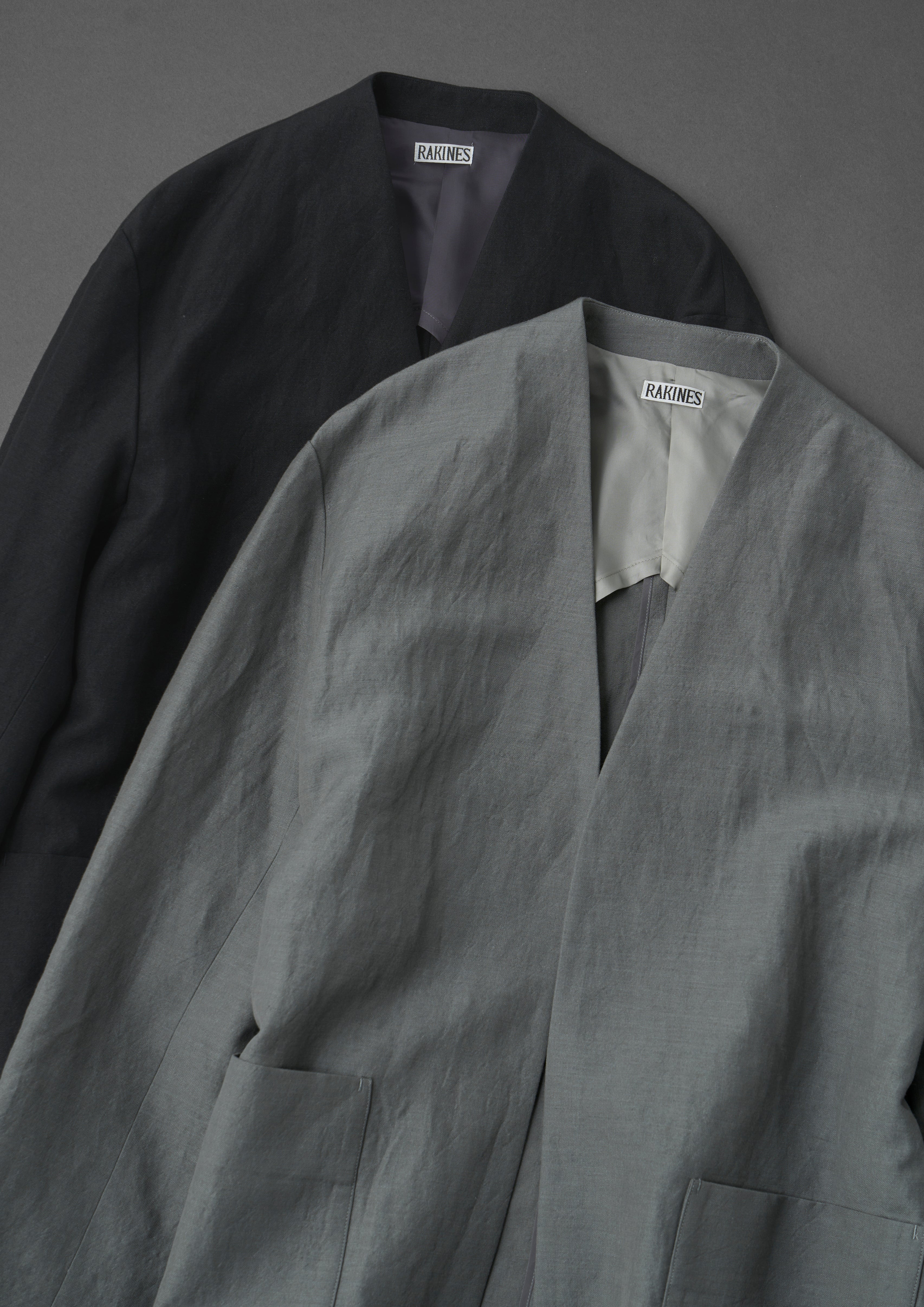Wool linen washer - Dennis (Sumi - kuro)