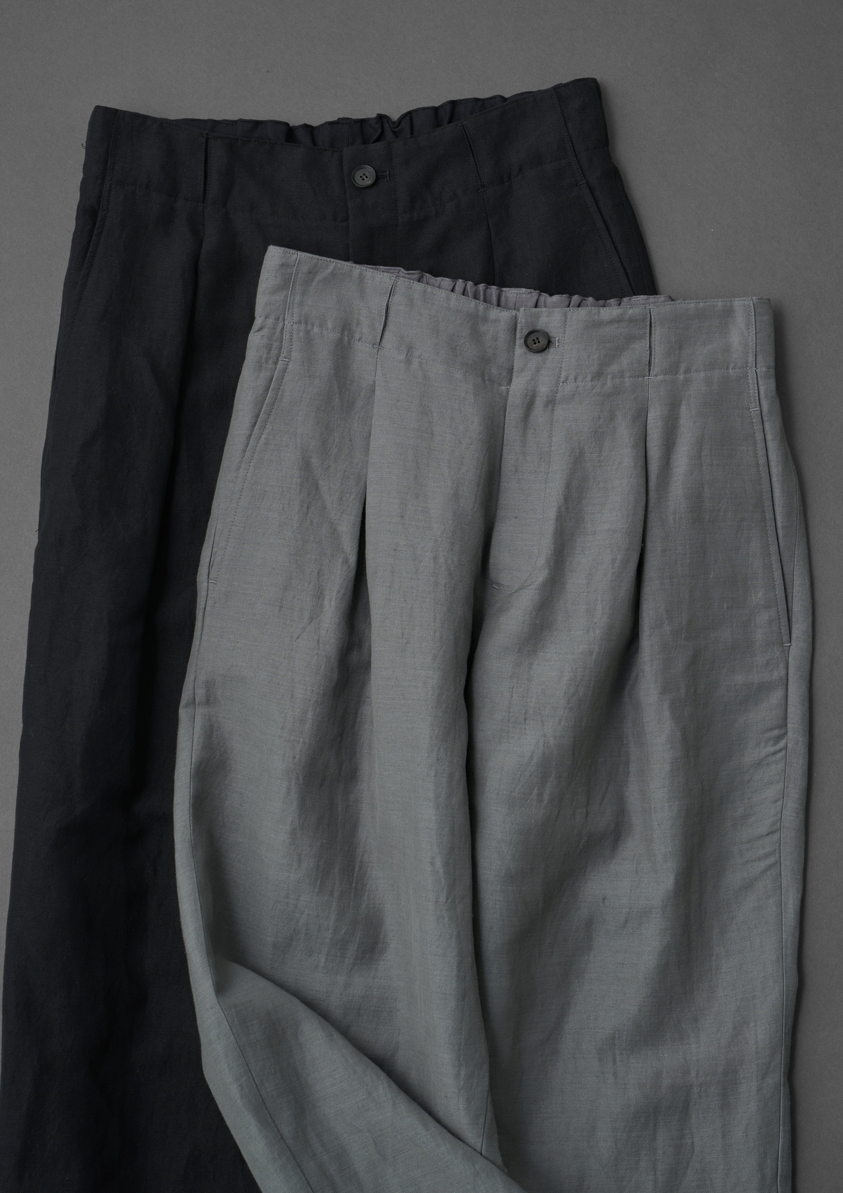 Wool linen washer - Clarence	(Sumi - kuro)