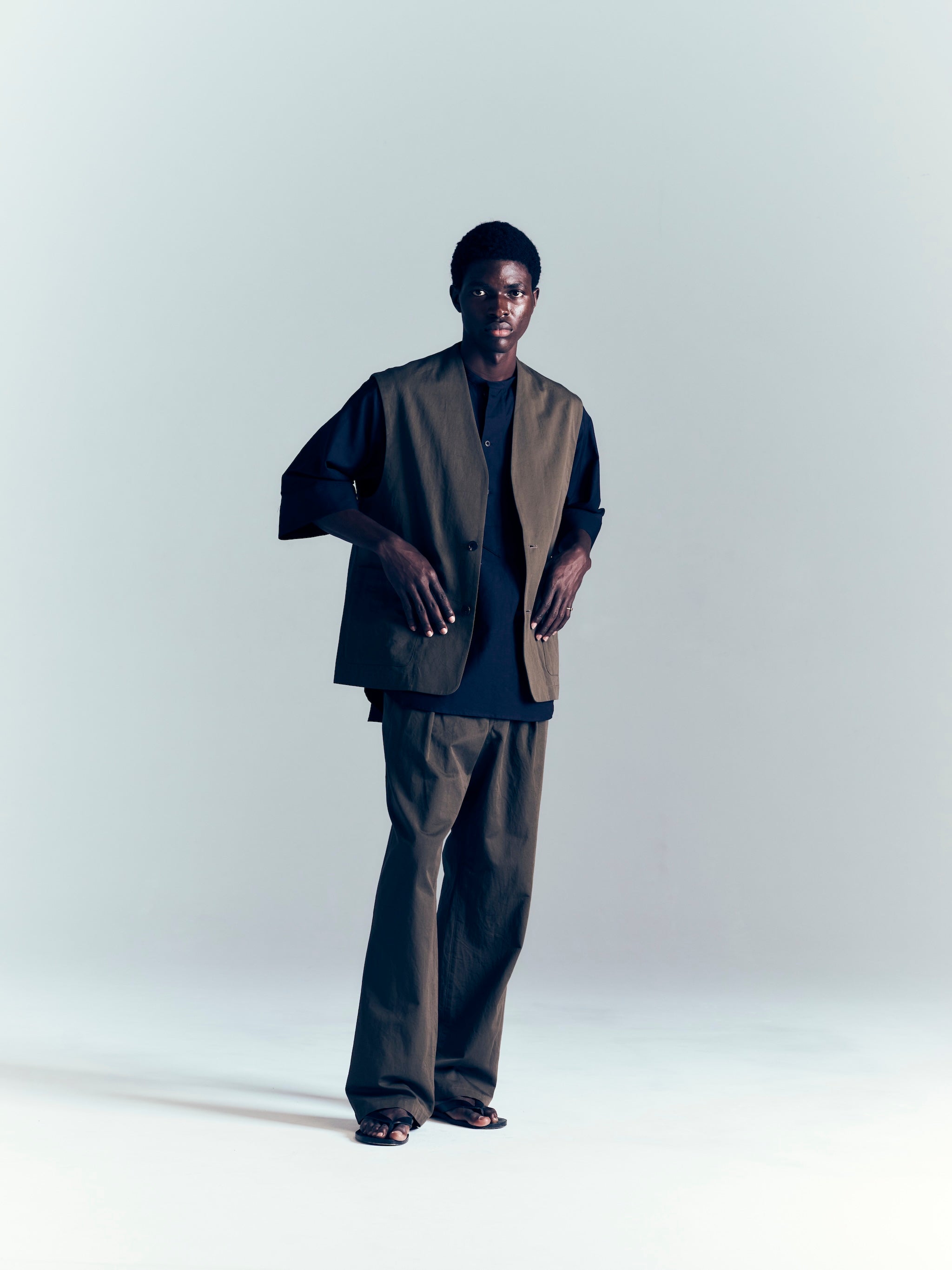 C×L Chino natural washer - De boer(Olive green)