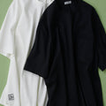 黒と白のメンズオーガニックコットンTシャツ