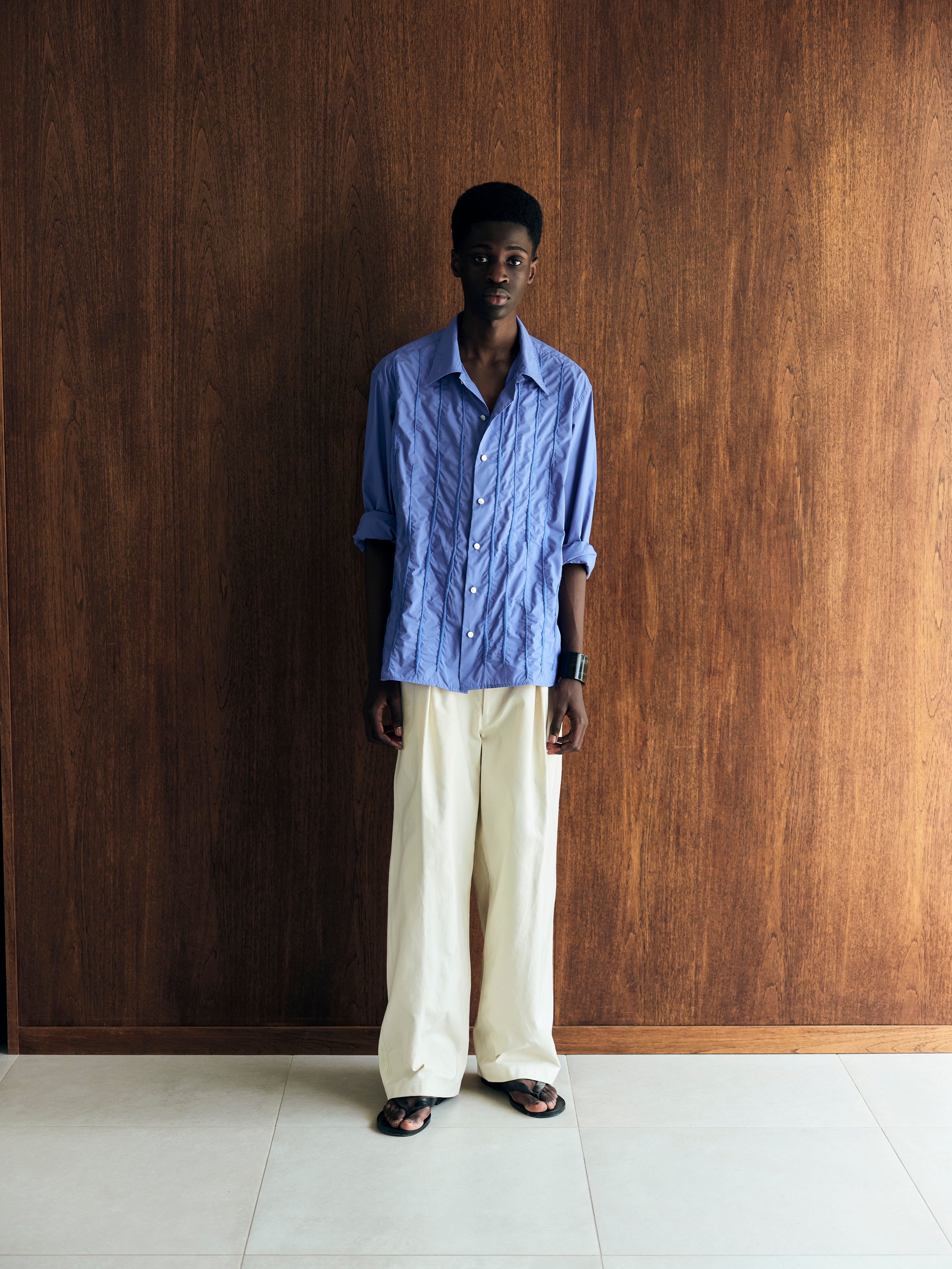German dack  Overlap pants（Ivory）