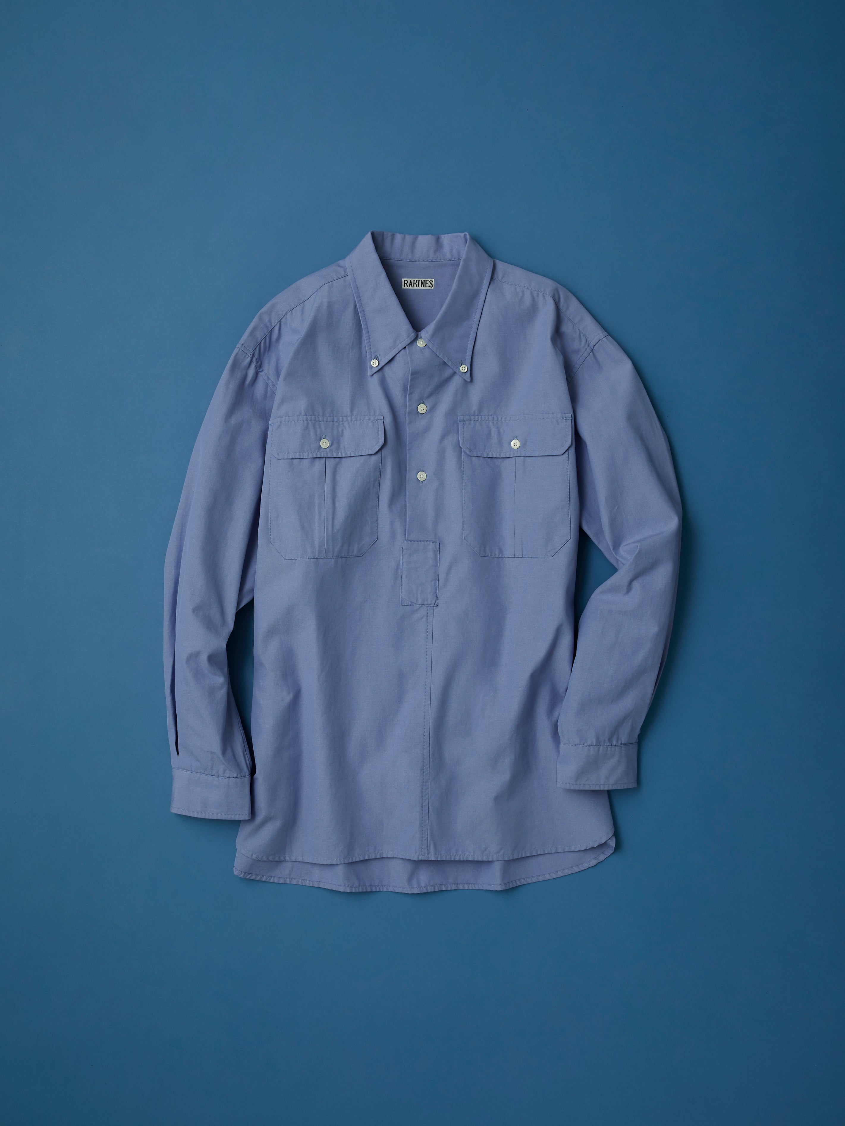 Simpson's poplin FM41 shirt（Wedgewood Blue）