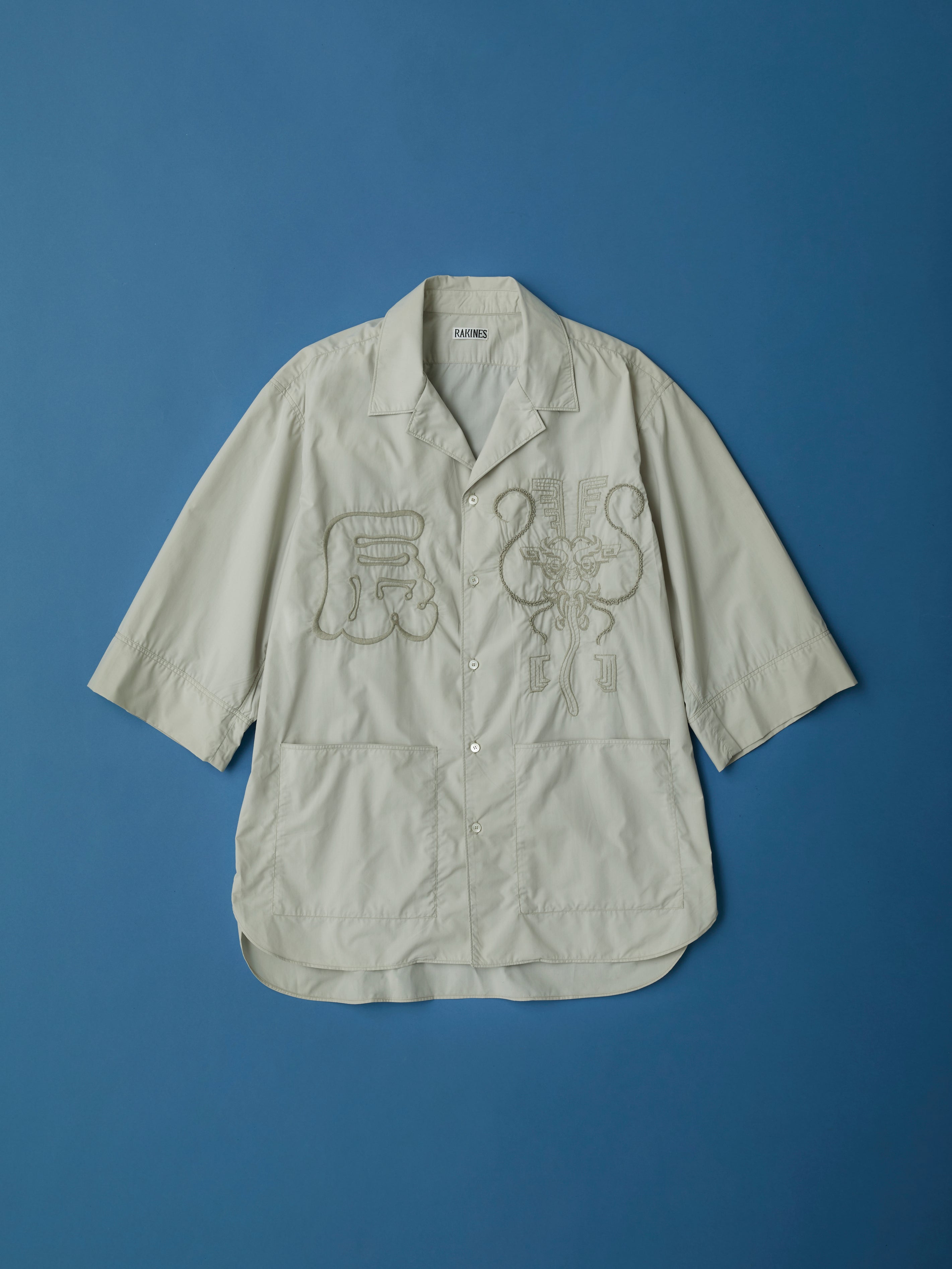 Micro TC broad Te shishu Dragon shirts（Greige）